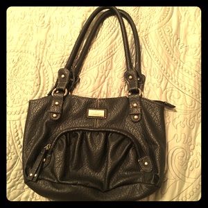 Rosetti Black Mini Bag with Pink Inside